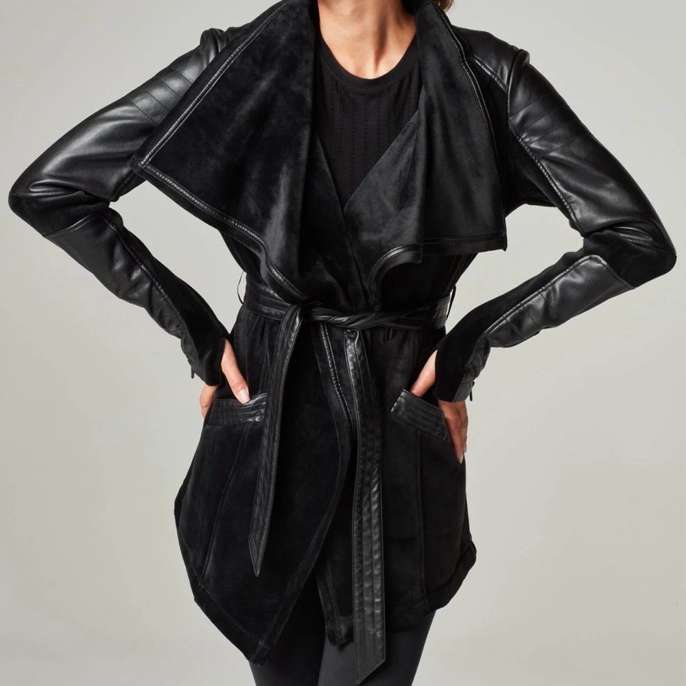 Blanc Noir Drape Velour Jacket